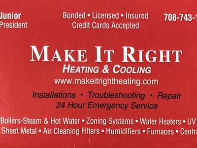 Make It Right Heating And Cooling